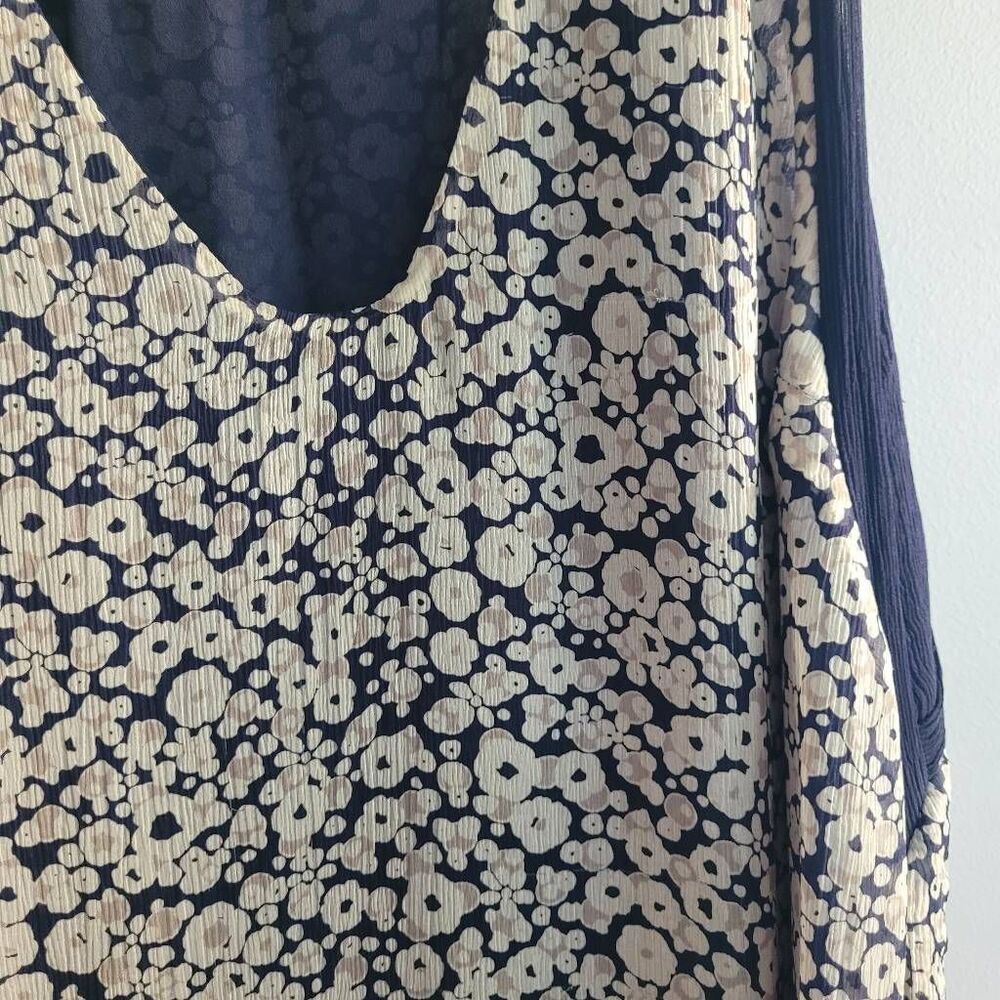 J Crew silk sleeveless‎ dress dainty floral print summer breathable lightweight - Picture 3 of 10